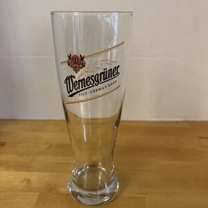 Wernesgruner Pils German Beer 9" Tall Pilsner Glass